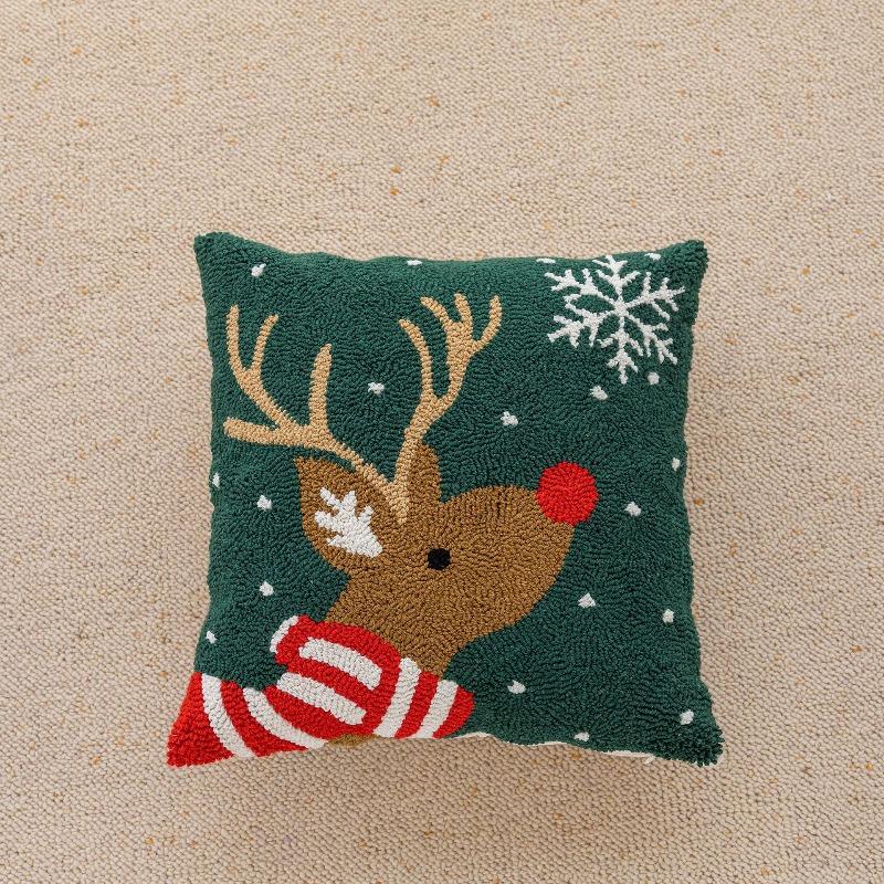 Christmas Themed Cushion Cover Home Living Room Sofa Pillow Holiday Decoration Extremely Simple Comfortable and Wear-resistant