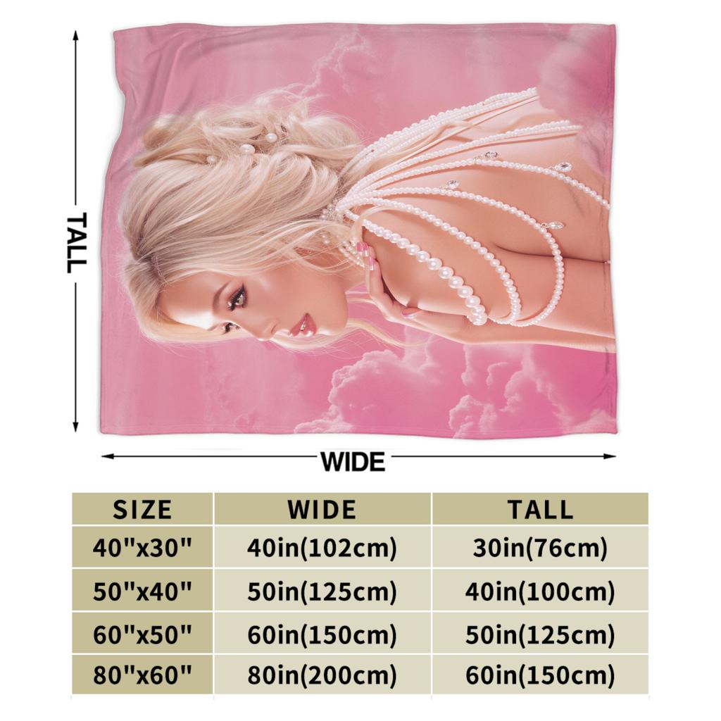 Weiche Warme Decke Flugzeugreise Megan Moroney Sängerin Cloud 9 Album Überwurfdecke Flanell Tagesdecke Für Stuhl Sofa Bettbezug