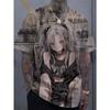 Sword Girl 3D Printed T-Shirt For Men Face Ghost Mask Pattern T-Shirts Summer Loose Women Short Sleeve Tees Round Neck Sport Top