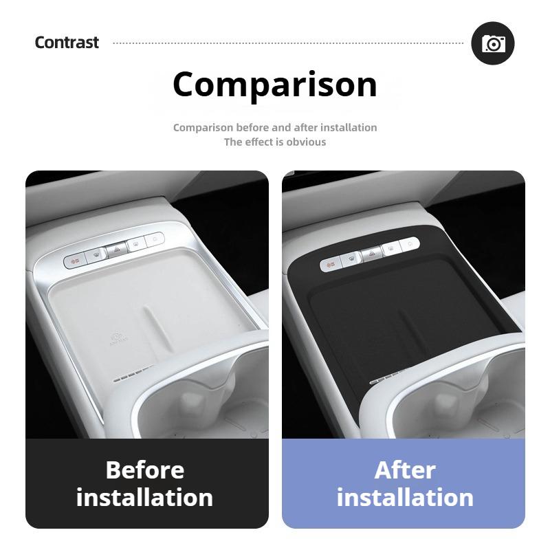 For 2026 MG 4X Central Wireless Charging Silicone Mat Anti-slip Dustproof Phone Pad Car Interior Protective Liner Accessories