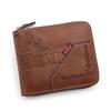 Men's Trendy Zipper Wallet: Large Capacity, Multi-Card Slot, Short Coin Purse with Chain