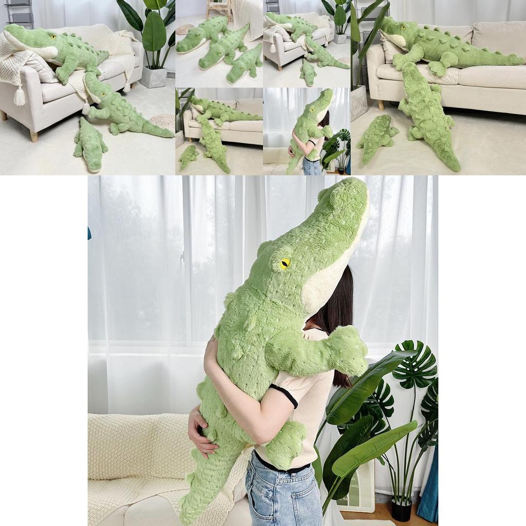 Crocodile Plush Toy Giant Pillow With Pp Cotton Filling For Kids Sleep And Play