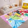 Dieser rosa Teppich im Disney-Prinzessinnen-Design eignet sich für Mädchenzimmer, Nachttische, Wohnzimmer, Sofas, Fußmatten, Kinder