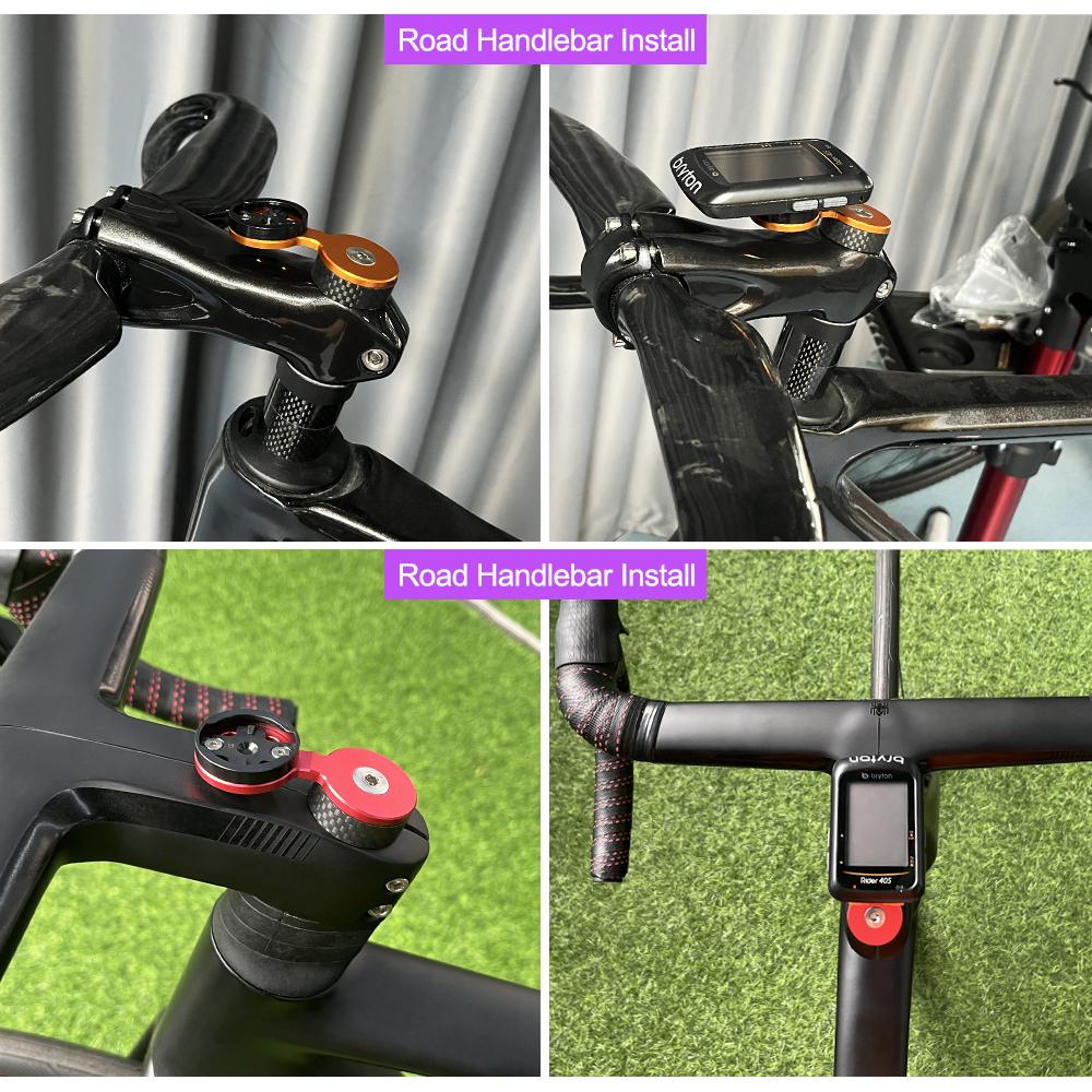 Bicycle Computer Holder Bike Stopwatch GPS Mount Stem Top Cap Computer Holder Phone Holder For Garmin Bryton Cateye Wahoo2