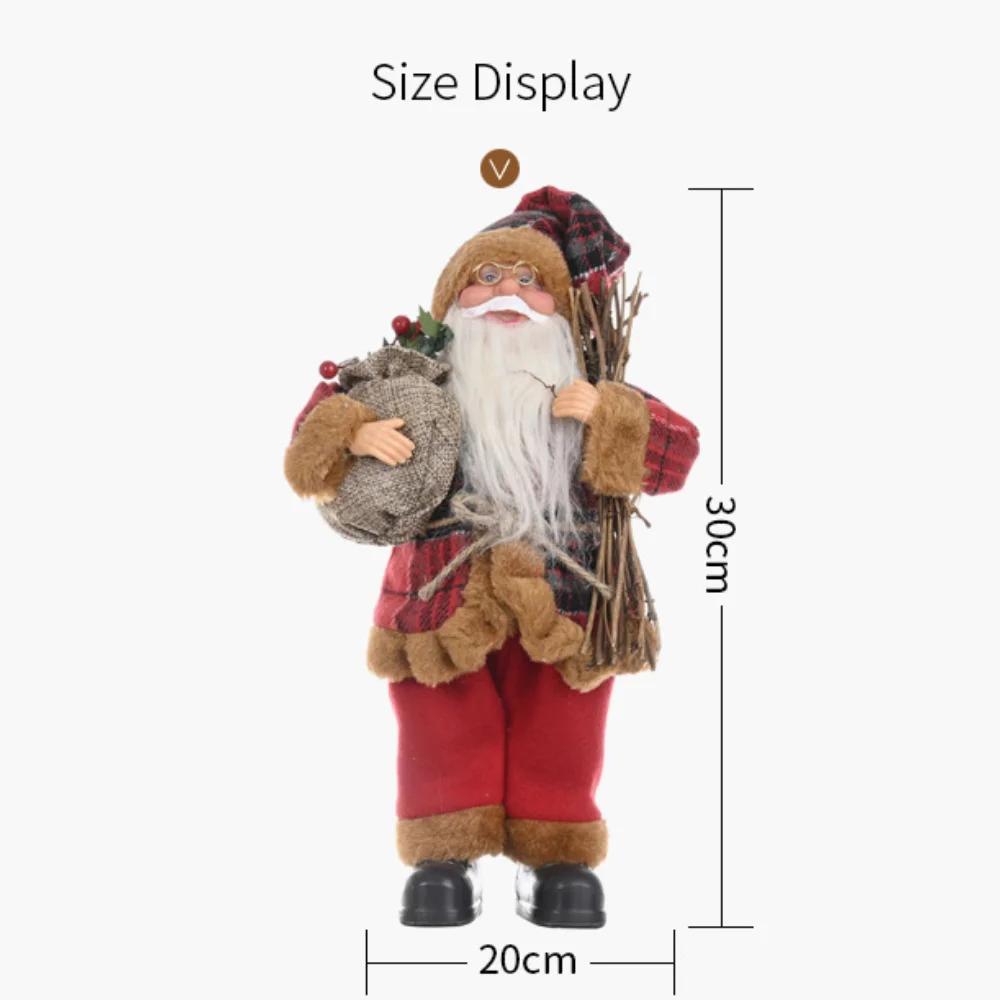 Santa Claus Doll Children Xmas Gift Christmas Tree Decorations 2026 Navidad  Home Wedding Party Supplies Xmas Ornaments