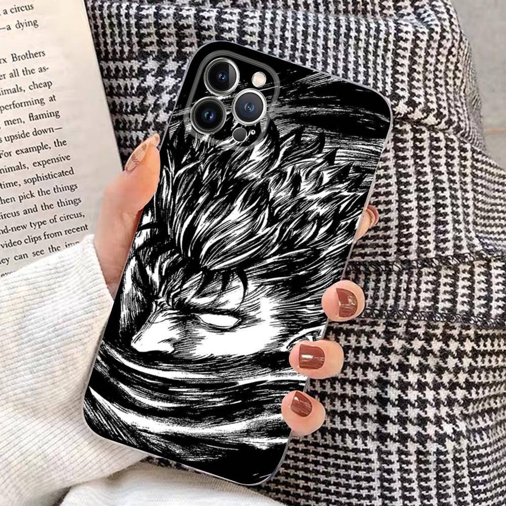 Berserk Comics Anime Phone Case for iPhone 15 8 7 6 6S Plus X SE 2020 XR XS 14 11 12 13 Mini Pro Max Mobile Case