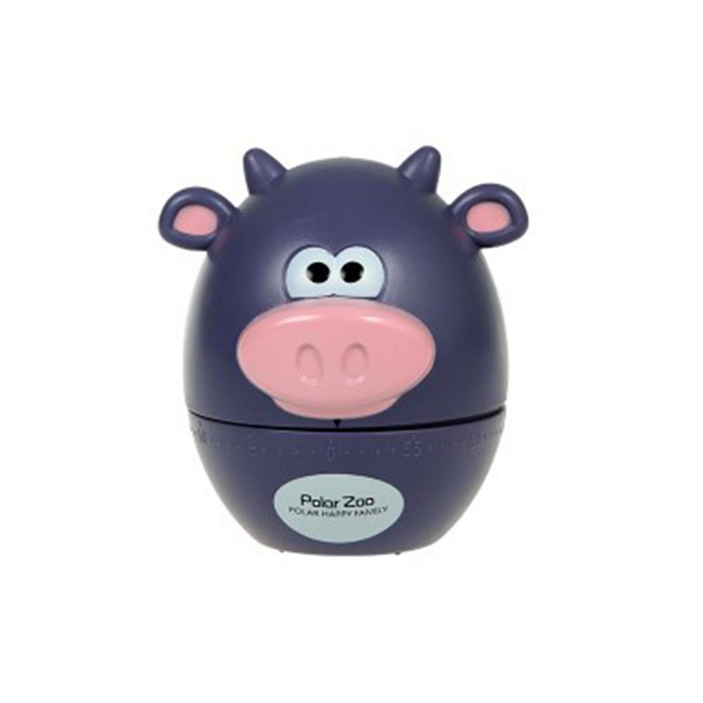 1PC Cartoon Animal Shape Kitchen Timer for Cooking Accessories Purple cow