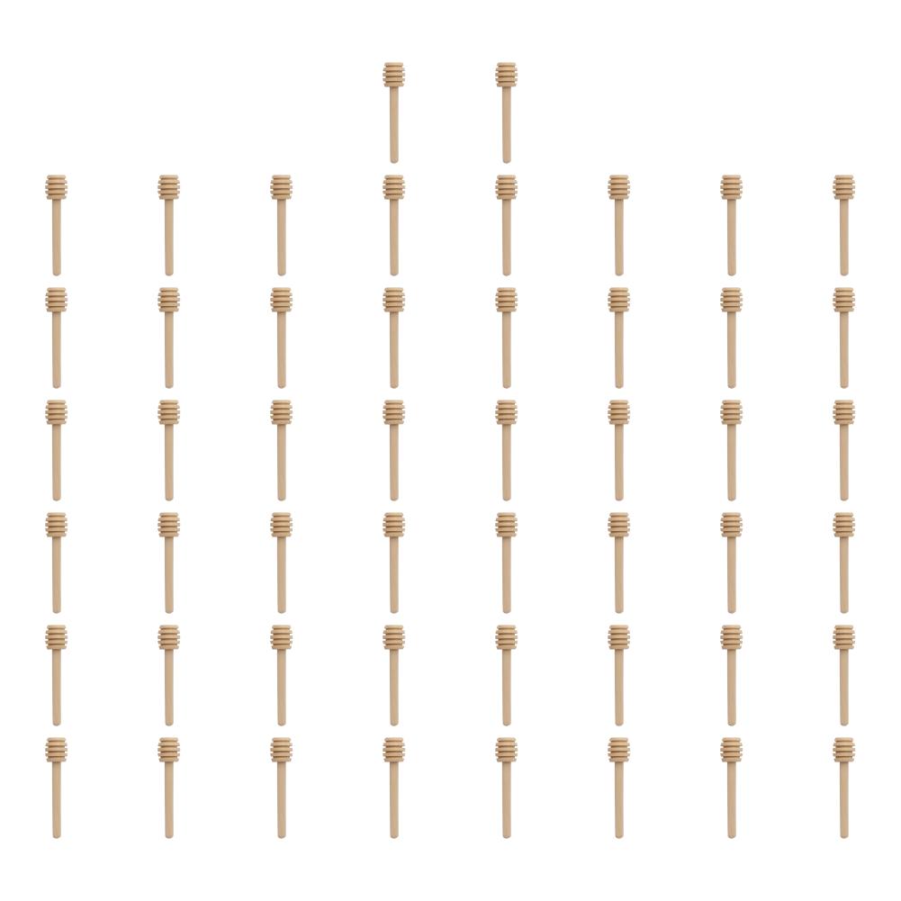 100-1 Stück Honig Rührstab Mischgriff Glas Löffel Praktisch 100 Stück Holz Dipper Honig Langer Stab Zubehör Honig Küchenwerkzeuge