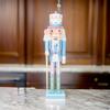 Elegant Wood Nutcrackers Ornament Stylish 50CM Nutcrackers Figure Decoration from Candy Series for Desk or Mantels