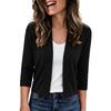 Women's Long Sleeve Neck Cropped Cardigan Sweater, Short Knit Cardigan Top