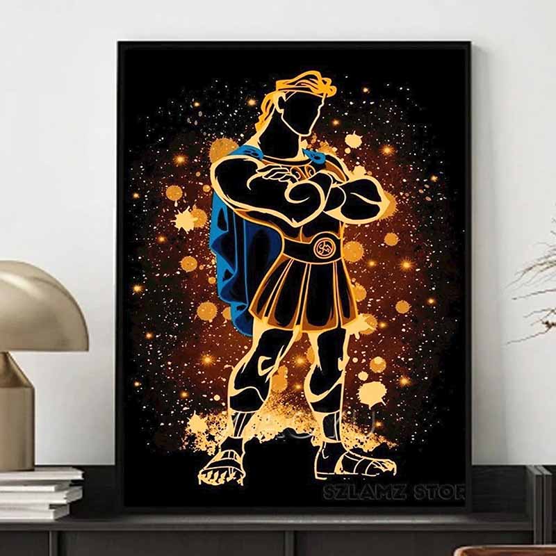 Disney Diamond Painting Hercules Silhouette Art Illustration Diy 5D Cartoon Mosaic Cross Stitch Gift Room Decoration