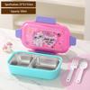 Bento Box per Pranzo con Frutta in Acciaio Inossidabile per Bambini - Anti-scottatura, Design Approfondito, Piatto per Alimenti per Studenti