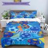 3PC Custom Name Soccer Ball Bedding Set Duvet Cover Closure Includes 1 Duvet Cover & 2 Pillowcases for Bedroom