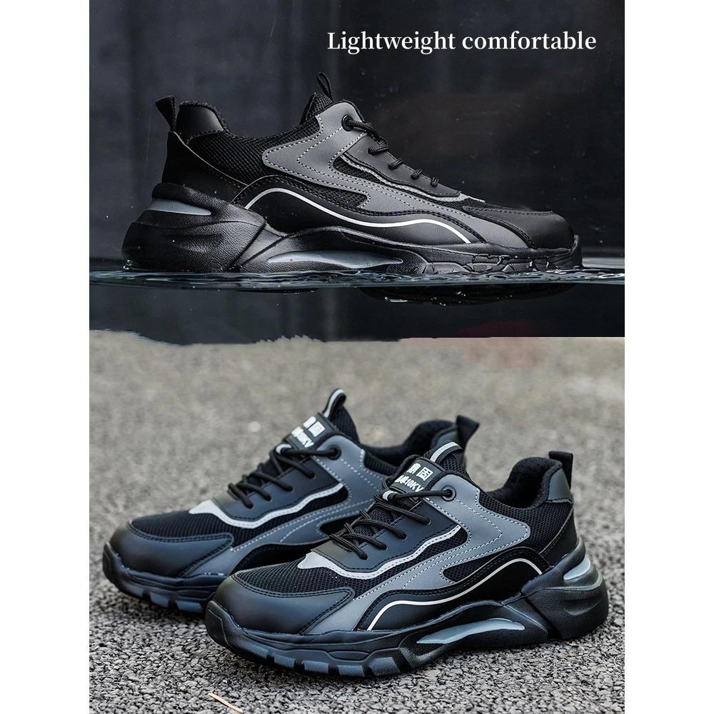 Electrical Insulation 10KV Men Work Safety Shoes Lightweight Safety Boots Indestructible Anti-smash Protective Work Sneakers
