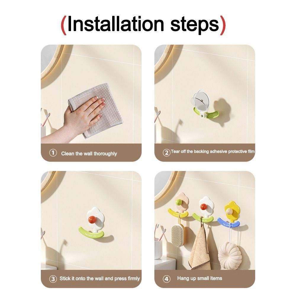 Heavy Duty Hanger Hooks Punch-Free Bathroom Adhesive Wall Hook  Home Storage Accessories