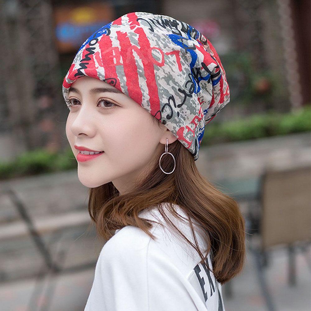 Summer Sun-Resistant Turban Soft Polyester Baotou Hat Breathable Hijab Cap Women
