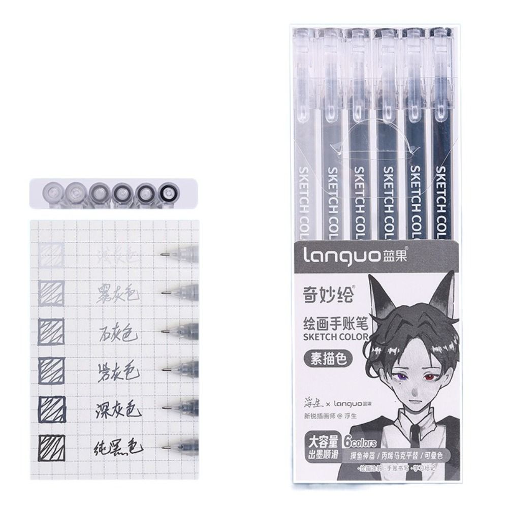 

Кавайный винтажный набор ручек цвета Моранди, многоцветные гелевые ручки, маркер, линер, шариковая ручка, школьные и офисные канцелярские товары, подарочная ручка