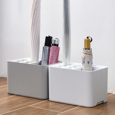 6 Holes 4 Grids Umbrella Rack With Drip Tray Home Totel Entrance Umbrella Drain Storage Box for Home Hotel Umbrella Orgainzer