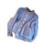Recommended Personal Favorites ~ Contrast Color Soft Waxy Twist Sweater Jacket for Women in Autumn and Winter Loose and Slim Knitted Cardigan Top
