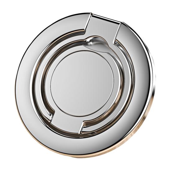 

Магнитный держатель для телефона с кольцом-подставкой из цинкового сплава для iPhone серебряный