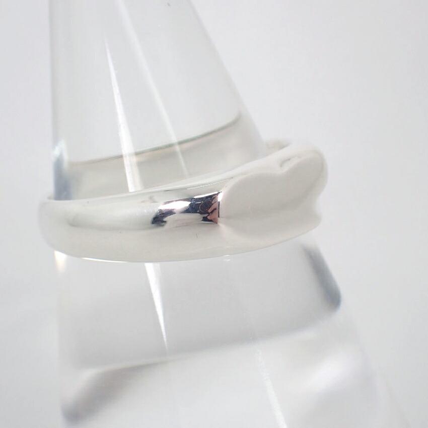 [Pre-owned] TIFFANY 925 Signet Heart Ring / Size 18 / j54-7