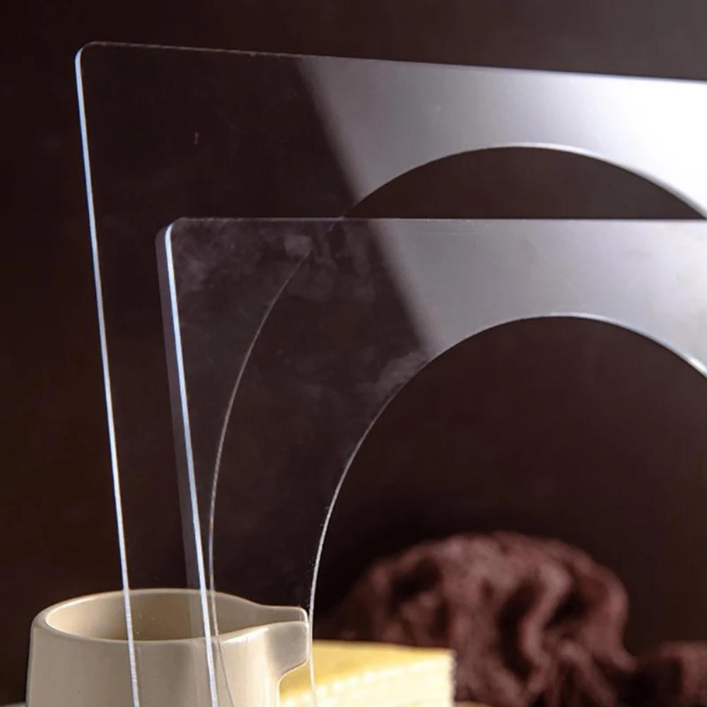 Transparent Square Acrylic Cake Discs Boards Round Hole Layer Cake Mould Cake Scraper  Cream