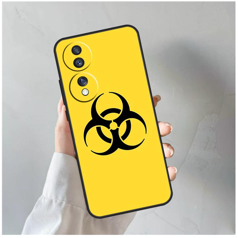 Biohazard Symbol Logo For Honor Magic 8 7 6 5 Pro Case For Honor 400 200 Lite 90 70 50 X8c X8b X9a X9b X9c X9d Win