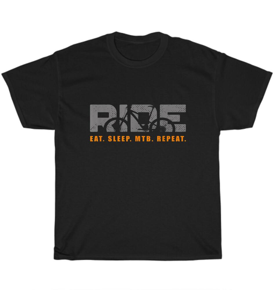 Vintage Eat Sleep MTB Repeat Mountain Bike Ride Biker Biking Bicycle T-Shirt NEW 2XL