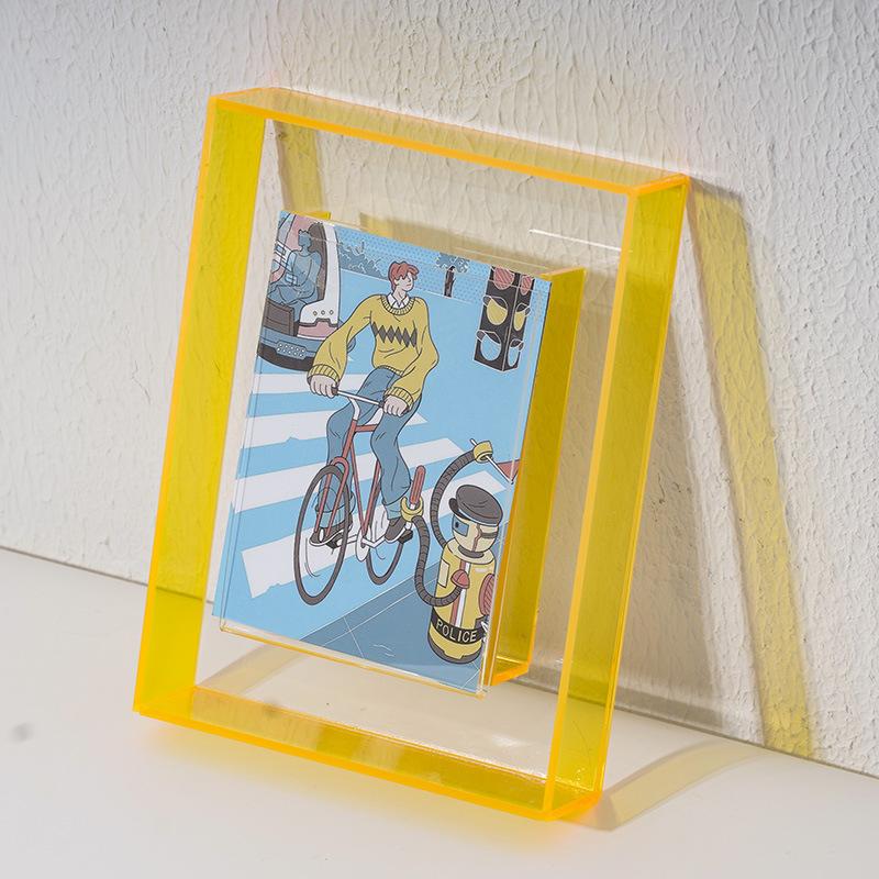 Wall Iridescent Free Standing Photo Display for Office & Home,Frame Acrylic Picture Frame for Family,Friends,Art,Kid,Baby,Pet