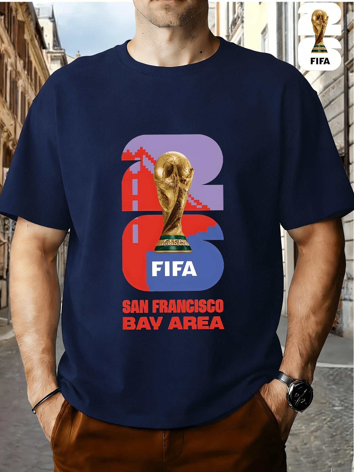 

FIFA World Cup Football. Graphic Print Short-Sleeved T-Shirt Perfect for Birthday Parties, Outdoor Camping And Picnics, Summer Outings XXXL