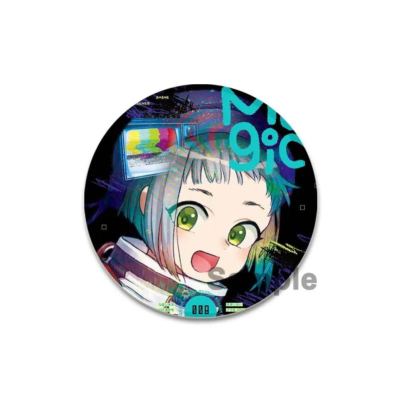 32/44/58 mm Milgram Brosje Haruka Yuno Cosplay Merker Emaljepinner for ryggsekk Klær Mote Smykker Tilbehør Gave