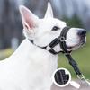 Muselière pour chien Anti-aboiement Anti-morsure Réglable Manchon pour animal de compagnie Cordelette de bouche en nylon Bleu