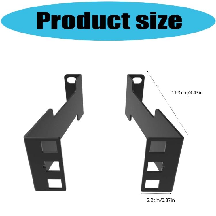 Carbon Steel Server Rack Adapter Set 10cm Depth Heavy Duty Construction High Load Support Extended Equipment Life