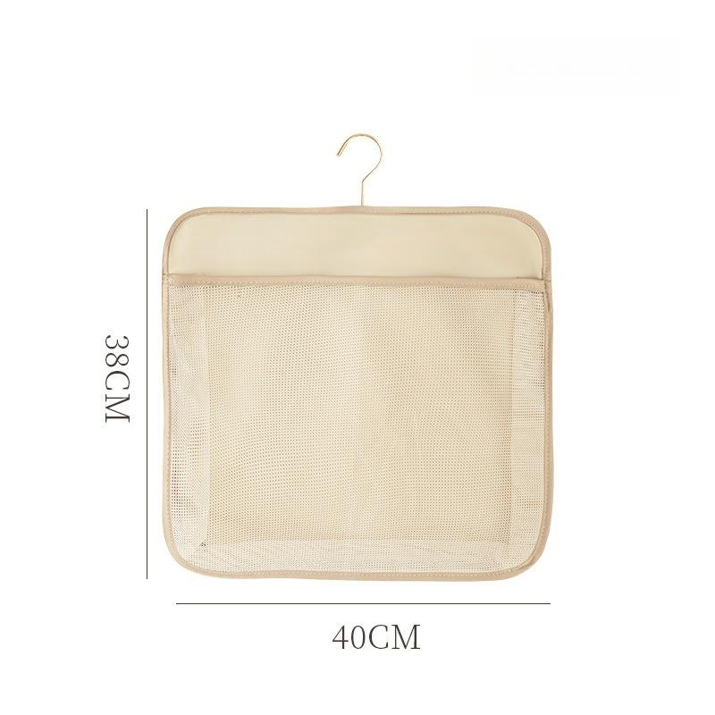 

Hanging Clothes Sorting Bag Home/dormitory Wardrobe with Multiple Pockets for Storing Underwear Socks Durable and Space Saving Design Storage Pouch 38x40cm 1pcs бежевый