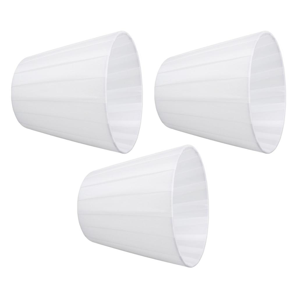 3pcs Fabric Lampshade Pleated Clip On Decorative Lamp Shade for Wall Table Lamp Modern E14 Candle Ch
