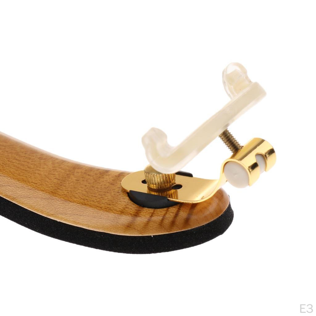 Comfortable Maple Violin Shoulder Rest Pad Musical Instrument Accessory