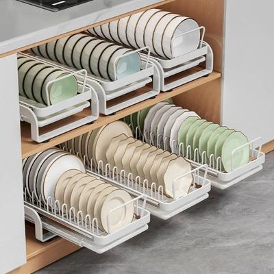 Geschirrablage Küchenregale Utensilienorganizer Küchenzubehörregal Besteckorganizer Nützliche Schrankorganisation
