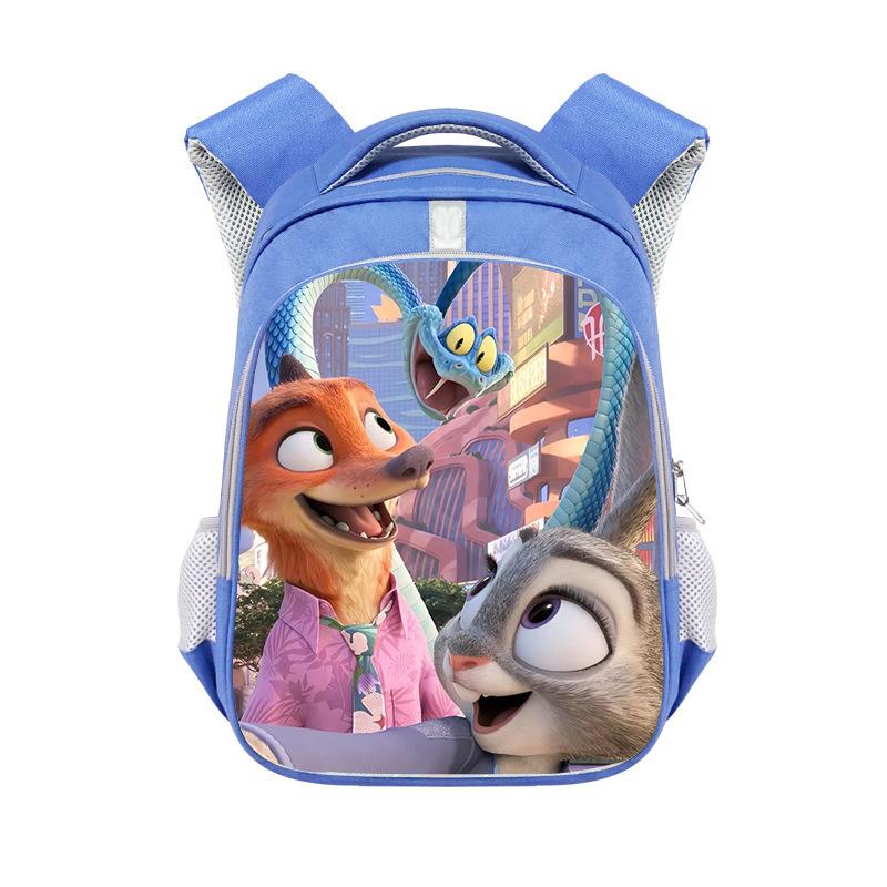 Zootopia 2 Backpack, Cute Cartoon Schoolbag for Students, Fresh Blue and Lightweight 0195 KTB