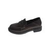 Maogu Women Leather Shoes Girls Japanese School Shoe College Gothic High Quality Loafers for Women Black 2024 Zapatos De Mujer