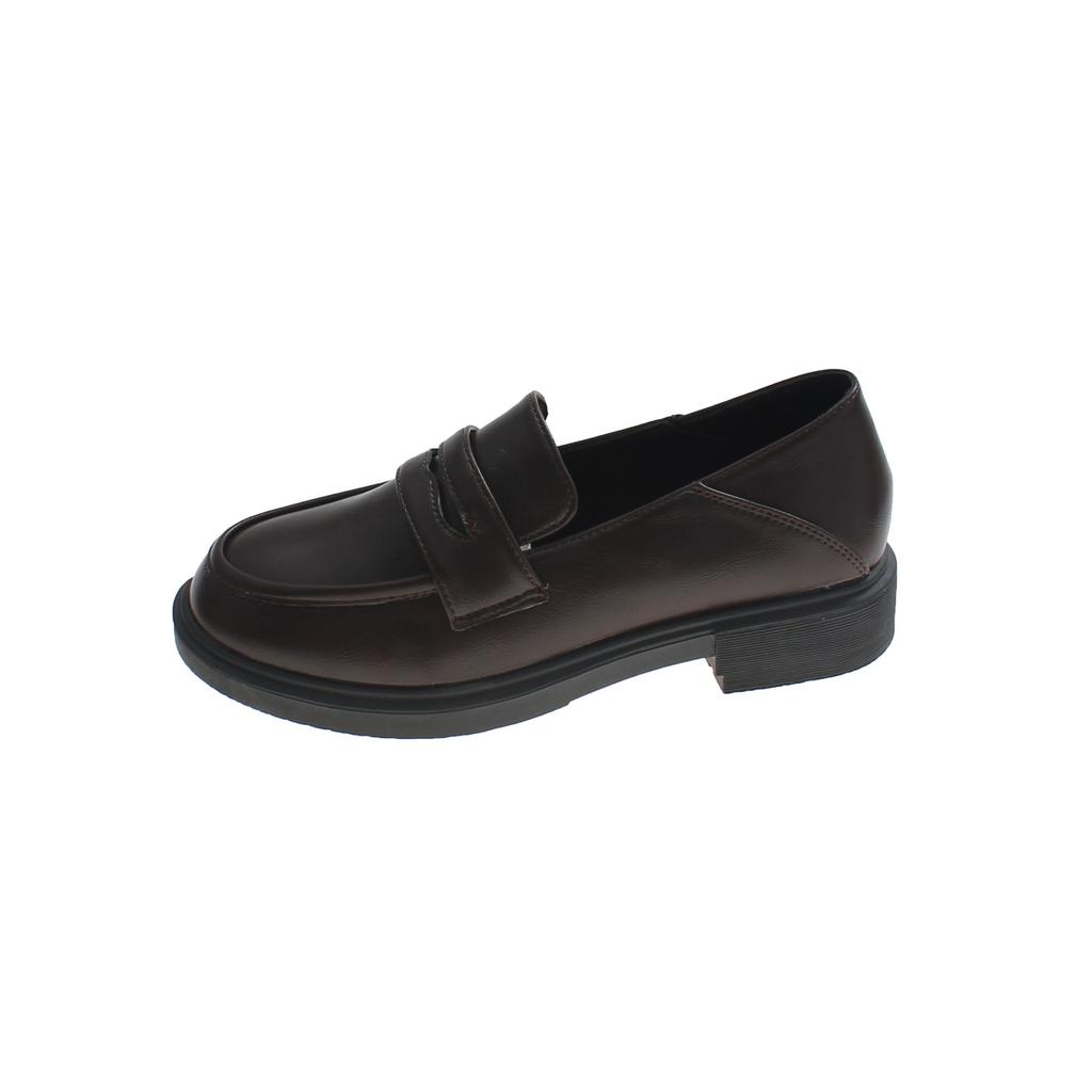 Maogu Women Leather Shoes Girls Japanese School Shoe College Gothic High Quality Loafers for Women Black 2024 Zapatos De Mujer