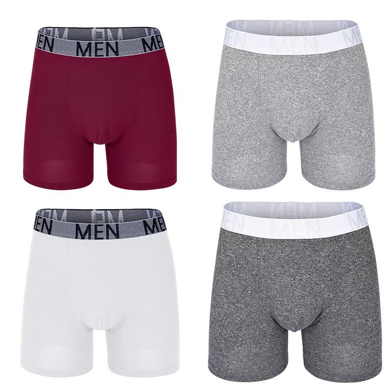 4Pcs Male Panties Cotton Men's Underwear Boxers Breathable Man Boxer Printed Underpants Comfortable Shorts Men Underwear S-XXL