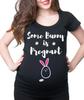 Ostern Schwangerschafts-T-Shirt Hase Schwangerschafts-T-Shirt Mutterschaft Echtes Schwangerschafts-T-Shirt