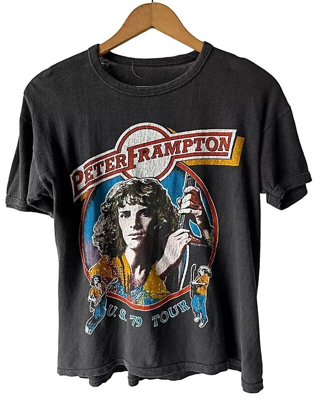 

Vintage 1970 s Peter Frampton Concert Shirt Classic Black Unisex S-5XL Unisex T-Shirt XXXXL