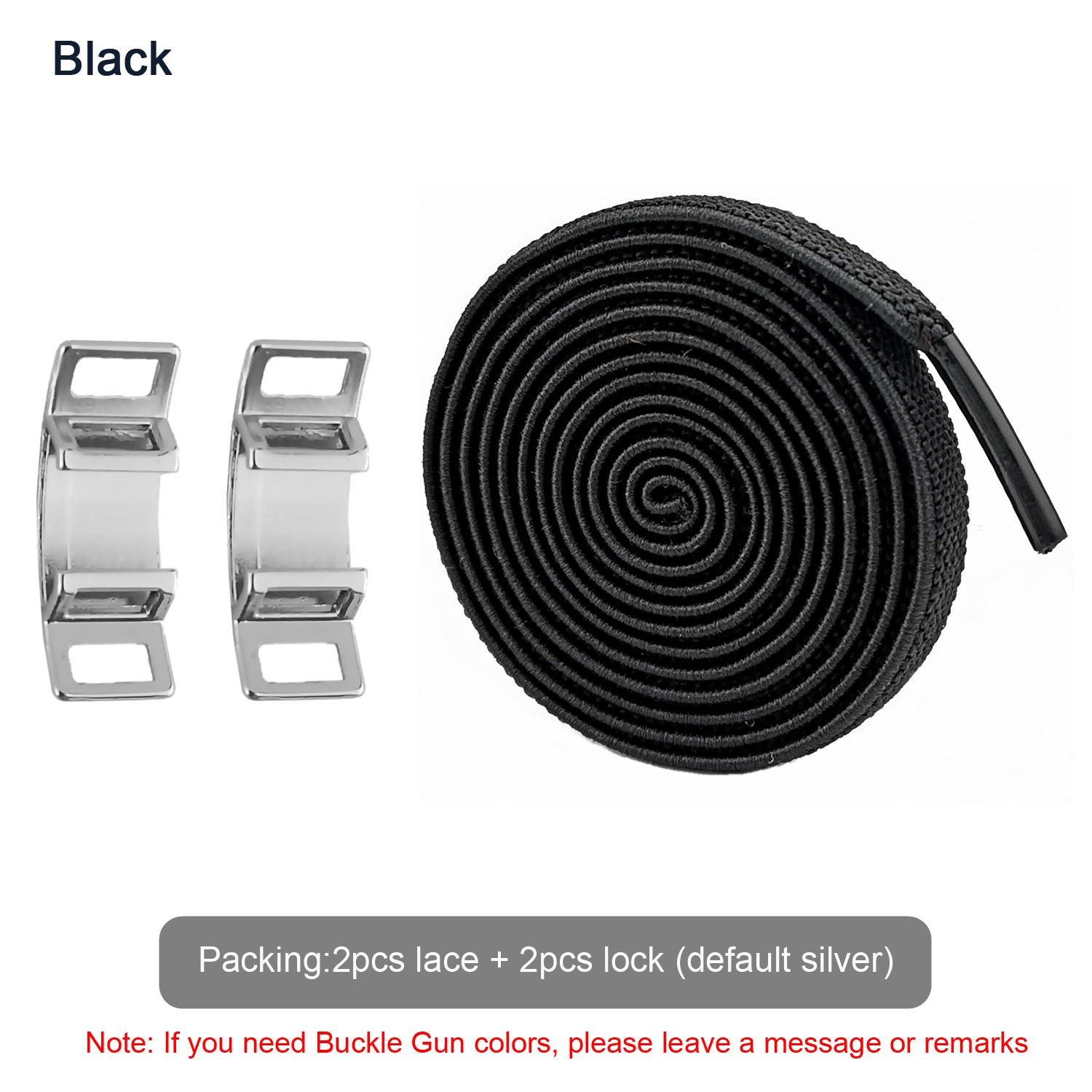 

№ 8, новые креативные эластичные шнурки без завязок, плоские шнурки для кроссовок AF1, шнурки с металлической пряжкой для женщин, мужчин, детей, взрослых, шнурки T-AF1-black чёрный