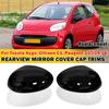 For Toyota Aygo Citroen C1 Peugeot 107 2005-2014 2x Car Replacement Rearview Side Mirror Cover Wing Cap Exterior Case Trim Decor