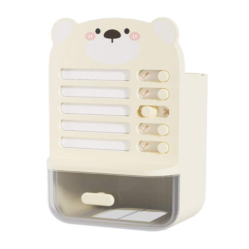 Large-capacity Self-discipline Pen Holder Clear Drawer Student Storage Box Office