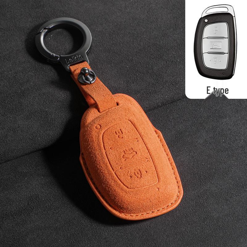Suede Key Covers for Beijing Hyundai: ix35, MUFASA, Mingtu, Elantra, Yuena, Sonata