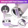 Silicone Spill Proof Stopper for Stanley Cup 1.0 2.0 40oz/ 30oz Tumbler Accessories Straw Cap Cover Spill Stopper Leak Stopper