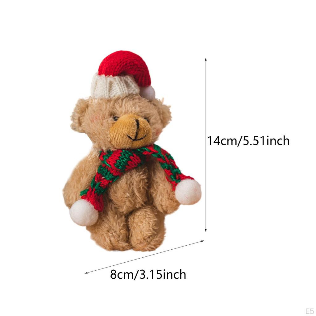 Weihnachten süße Plüsch Bär Puppe erröten Ornament Sammler Charme Dekoration für Wohnzimmer