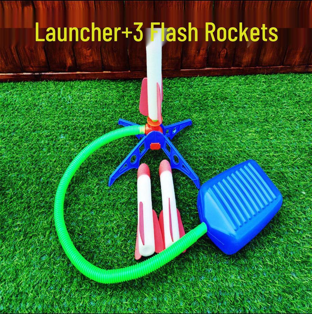 Skyward Rocket Launch Pedal-Operated Luminous Toy for Kids